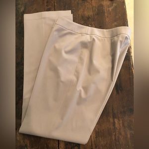 Dress slacks in taupe, size 12, Barrow cut, Lafayette 148.